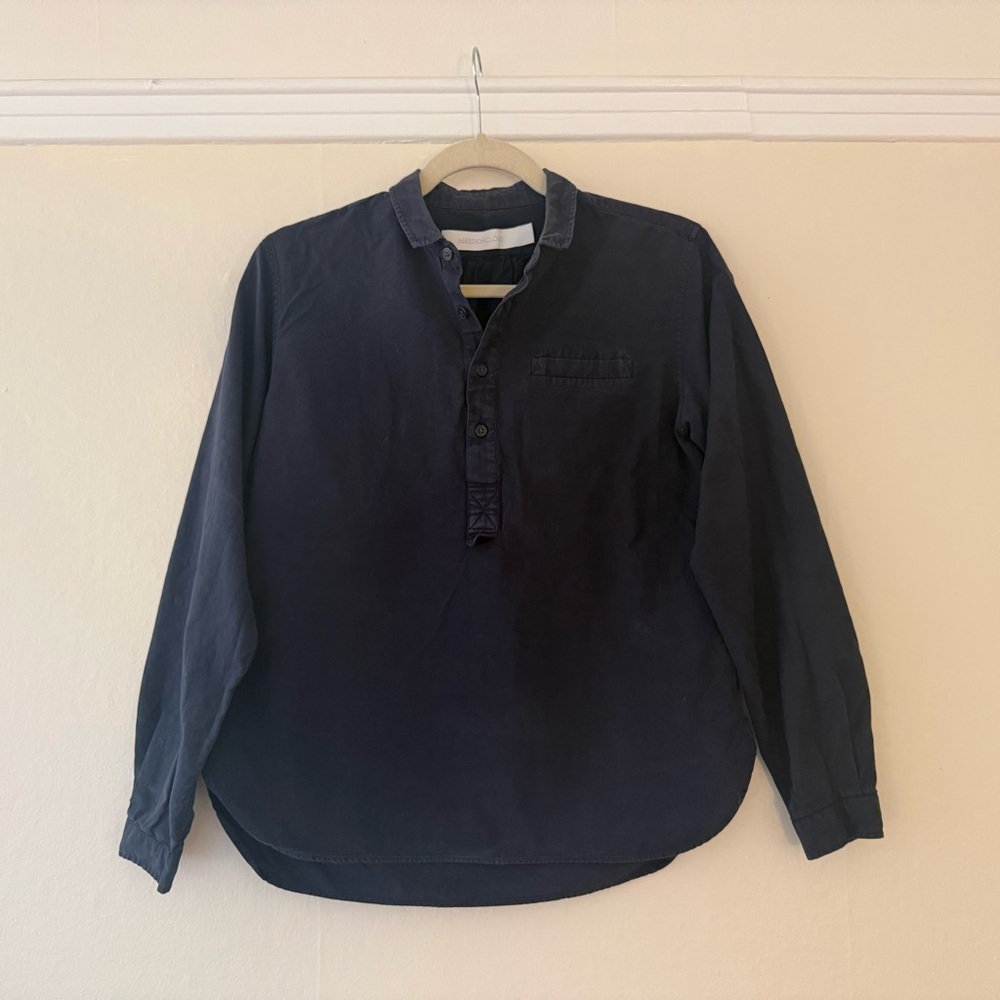 ASEEDONCLOUD Blue Cotton Popover Shirt - XS - Made in Japan - $280